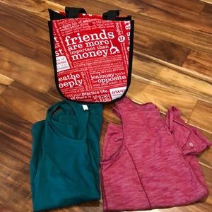 Lululemon workout tank tops *bag included*